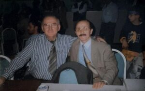Osman Yazıcı (solda) Nihat Sancak ile